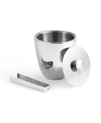 Reflective Ice Bucket with Tongs