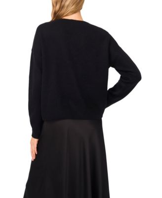 Women's Bow Detail V-Neck Sweater