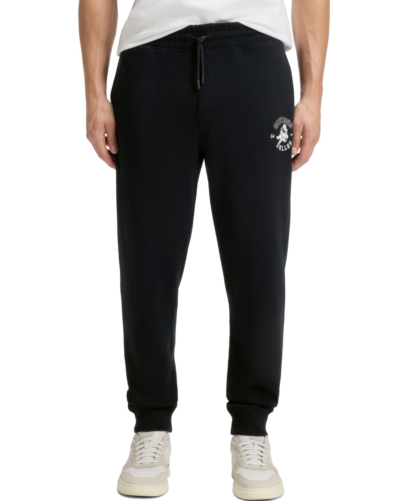 Мужские брюки Hugo Boss BOSS x Dallas Cowboys Logo Tracksuit, цвет: Чёрный — фото 1