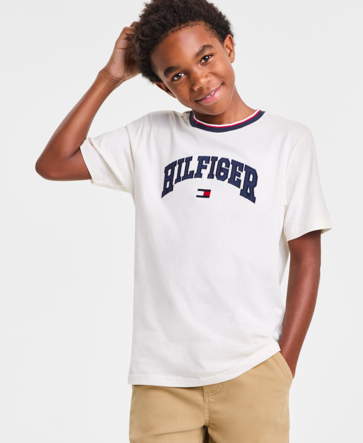 Tommy Hilfiger Big Boys 8-20 Arch Short Sleeve T-Shirt