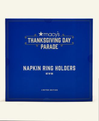 Thanksgiving Day Parade 2025 Brass Napkin Rings, Set of 6, Macy's Exclusive