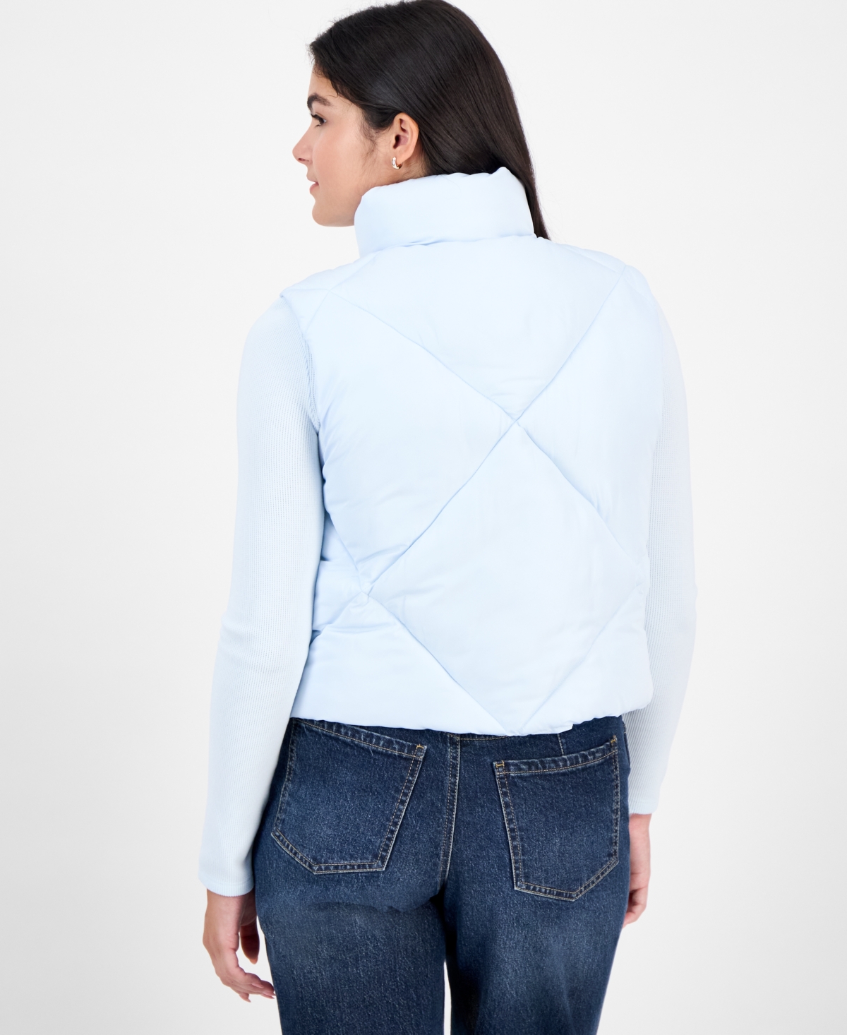 Madden Girl Juniors' Bow-Trim Puffer Vest