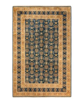 Adorn Hand Woven Rugs Mogul M1251 Rug Collection In Green