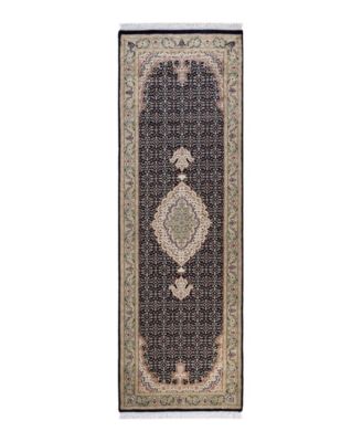 Adorn Hand Woven Rugs Mogul M1798 Rug Collection In Black
