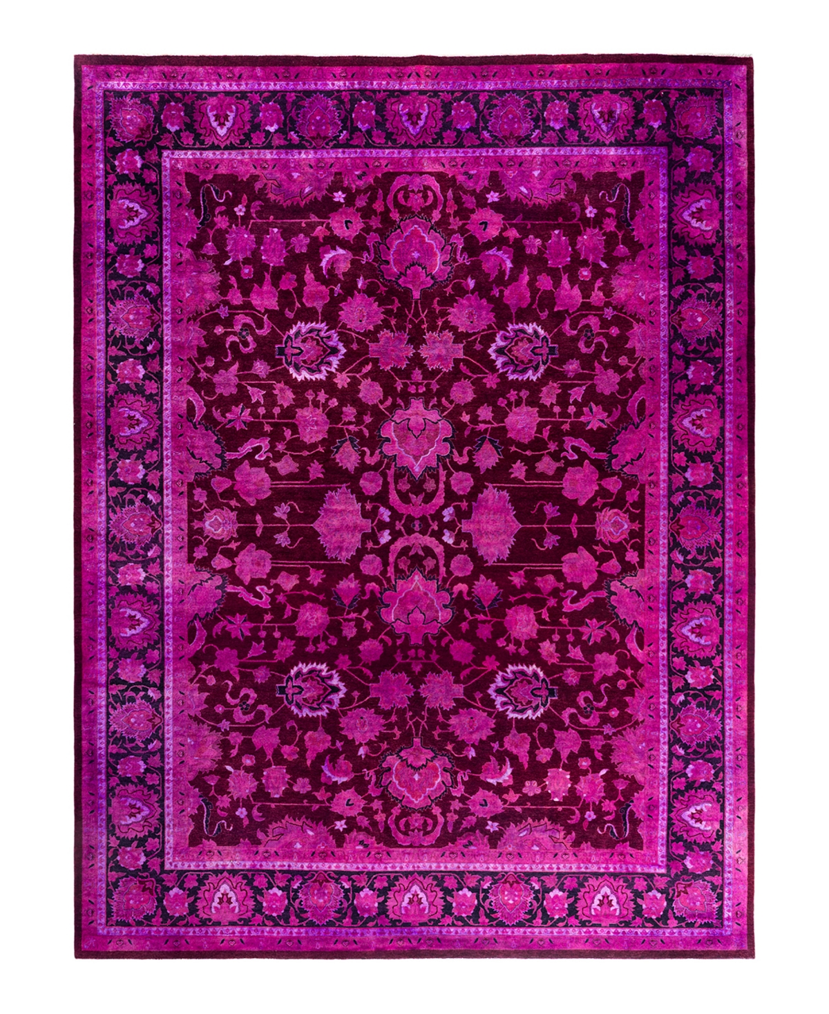 Adorn Hand Woven Rugs Fine Vibrance M1369 9'2"x12'2" Area Rug In Pink