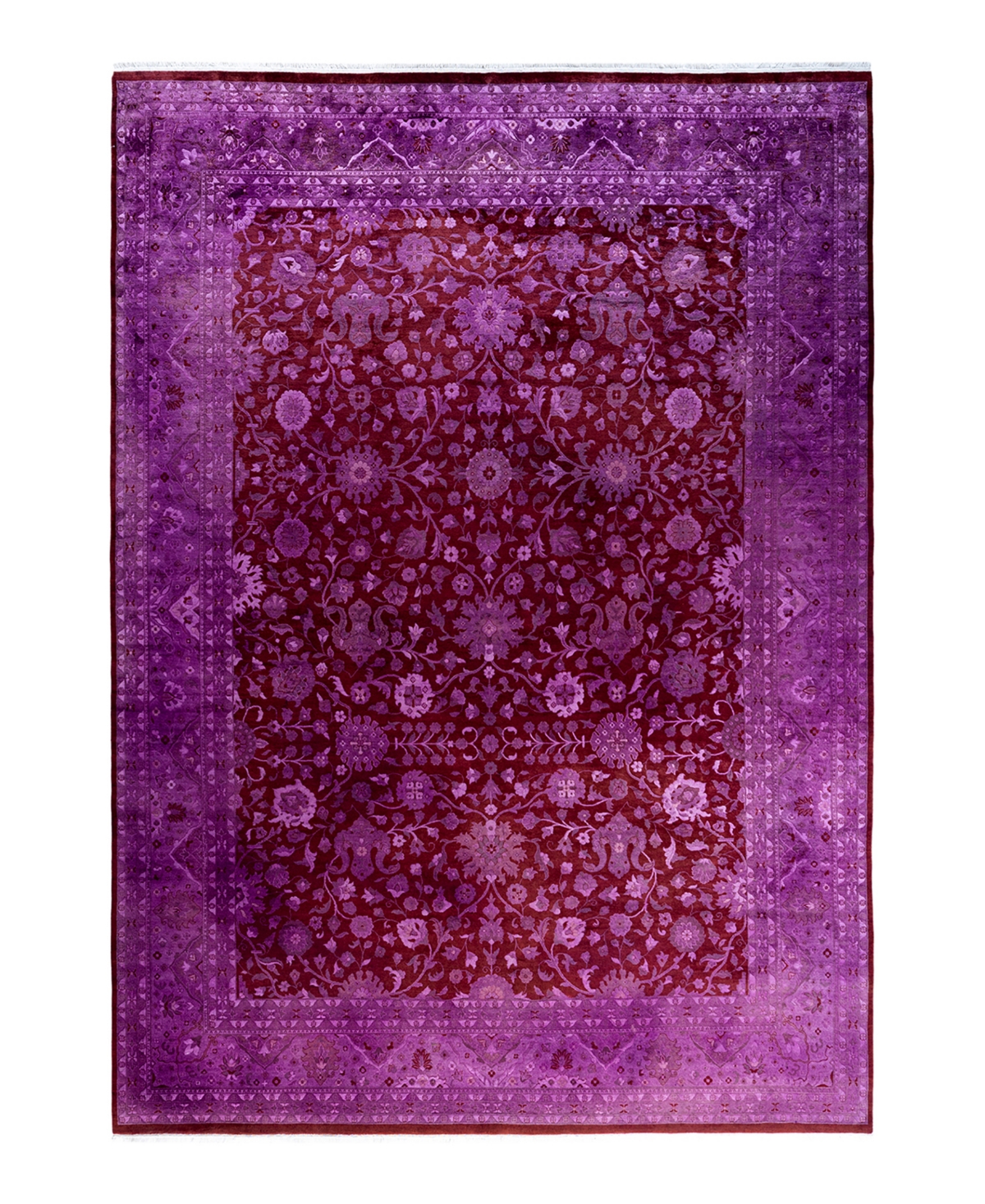 Adorn Hand Woven Rugs Fine Vibrance M1432 9'2"x12'5" Area Rug In Red