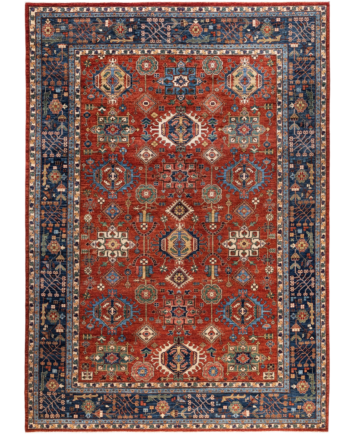 Adorn Hand Woven Rugs Serapi M0103-57 10'1"x14'2" Area Rug In Red