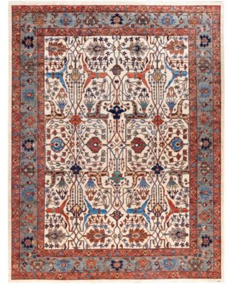 Adorn Hand Woven Rugs Serapi M0103 90 Rug Collection In White