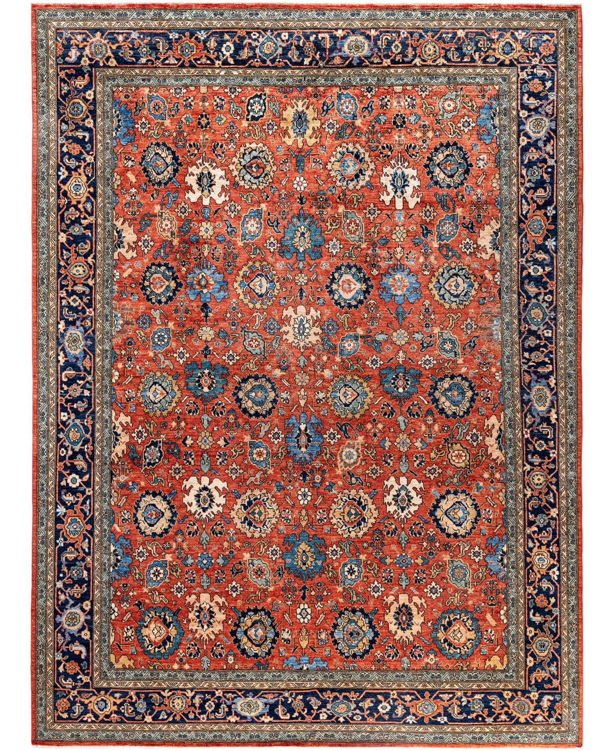 Adorn Hand Woven Rugs Serapi M0103-161 8'11"x11'10" Area Rug In Red