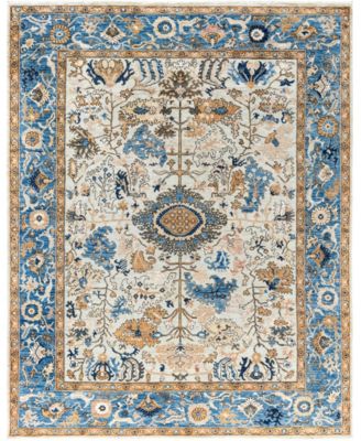 Adorn Hand Woven Rugs Serapi M0103 193 Rug Collection In White