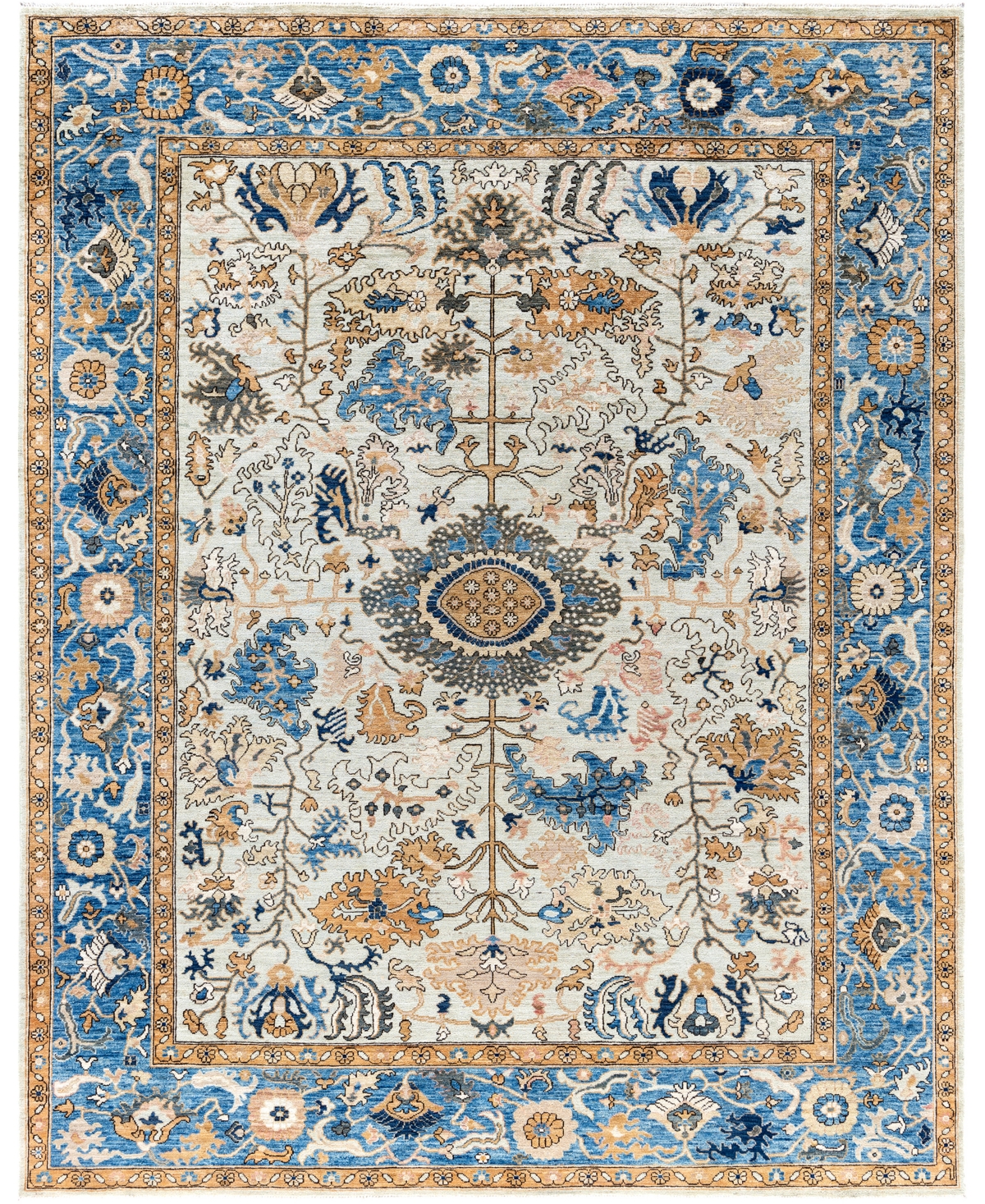 Adorn Hand Woven Rugs Serapi M0103-193 8'1"x10' Area Rug In White