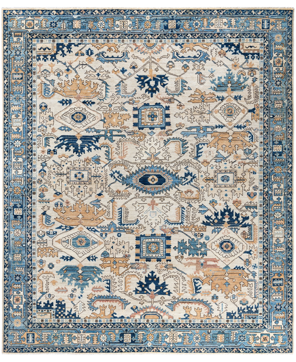 Adorn Hand Woven Rugs Serapi M0103-285 8'2"x9'9" Area Rug In White