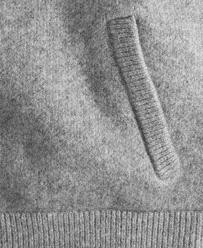Women's Sweater-Knit Bomber Jacket - thumbnail 9