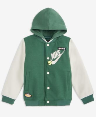 Little Boys Hooded Varsity Jacket