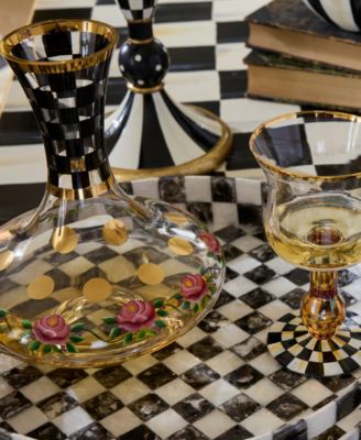 Mackenzie-childs Mackenzie Childs Carnival Glassware Collection In Brown