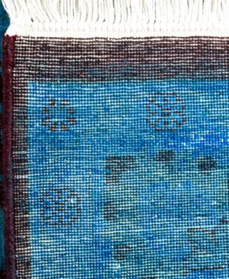 Adorn Hand Woven Rugs Fine Vibrance M1444 Rug Collection In Blue