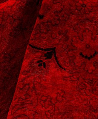 Adorn Hand Woven Rugs Fine Vibrance M1205 Rug Collection In Red
