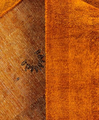 Adorn Hand Woven Rugs Fine Vibrance M1345 Rug Collection In Orange