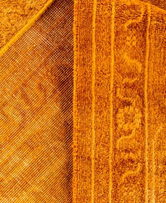 Adorn Hand Woven Rugs Fine Vibrance M1320 Rug Collection In Gold