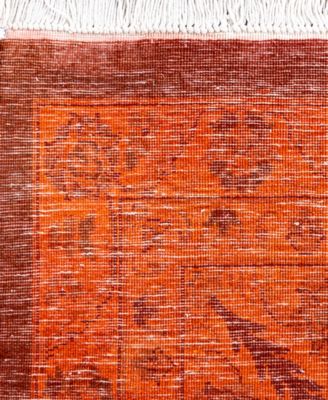 Adorn Hand Woven Rugs Fine Vibrance M1473 Rug Collection In Orange