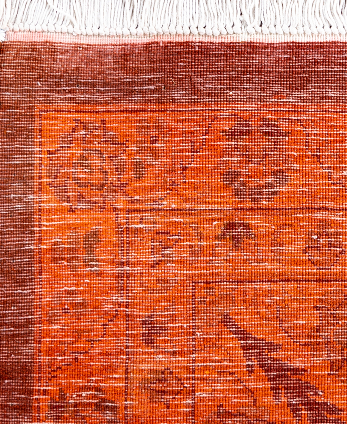Adorn Hand Woven Rugs Fine Vibrance M1473 8'2"x10'5" Area Rug In Orange