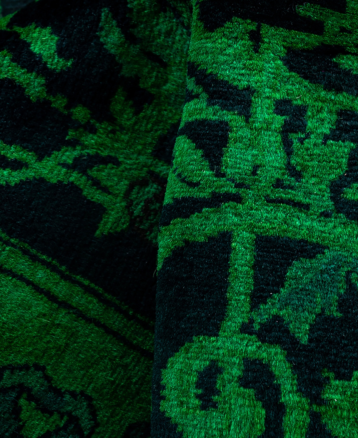 Adorn Hand Woven Rugs Fine Vibrance M1159 2'7"x9' Runner Area Rug In Green