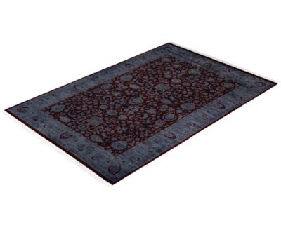Adorn Hand Woven Rugs Fine Vibrance M1352 Rug Collection In Red