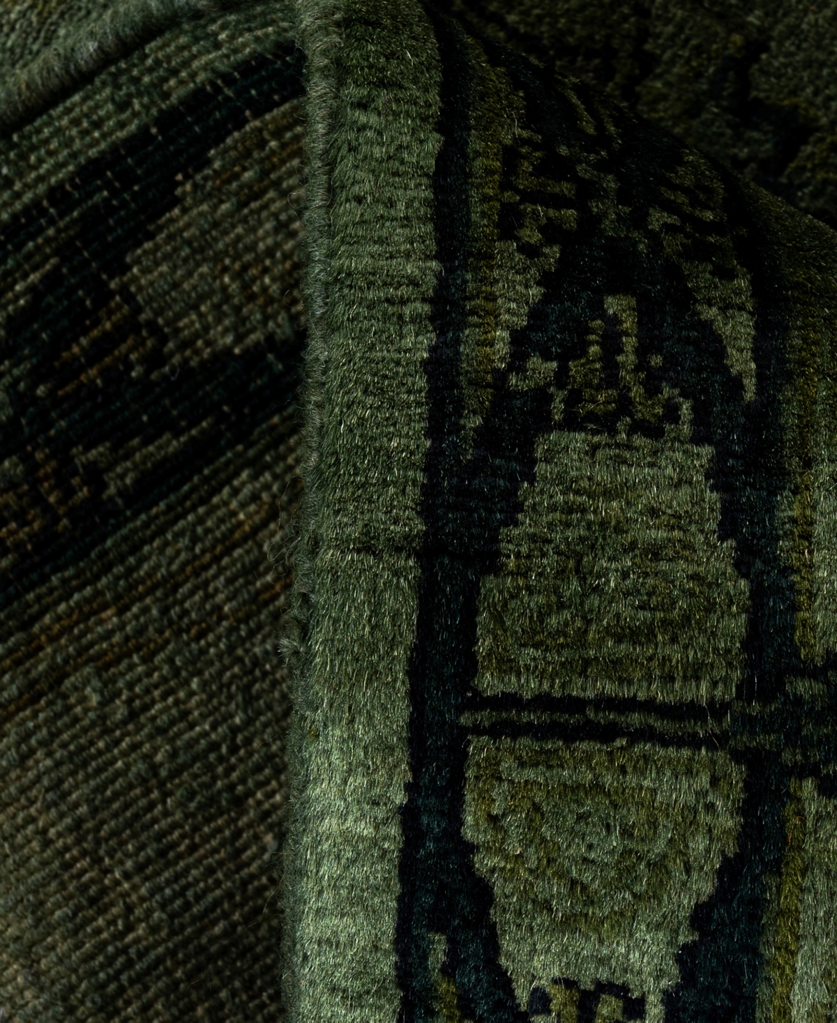 Adorn Hand Woven Rugs Fine Vibrance M982 6'2"x9' Area Rug In Green
