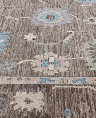 Adorn Hand Woven Rugs Colorful Oushak M0103 31 Rug Collection In Brown