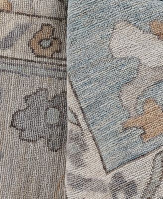 Adorn Hand Woven Rugs Colorful Oushak M0103 36 Rug Collection In Blue