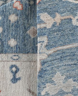 Adorn Hand Woven Rugs Colorful Oushak M0103 41 Rug Collection In Blue