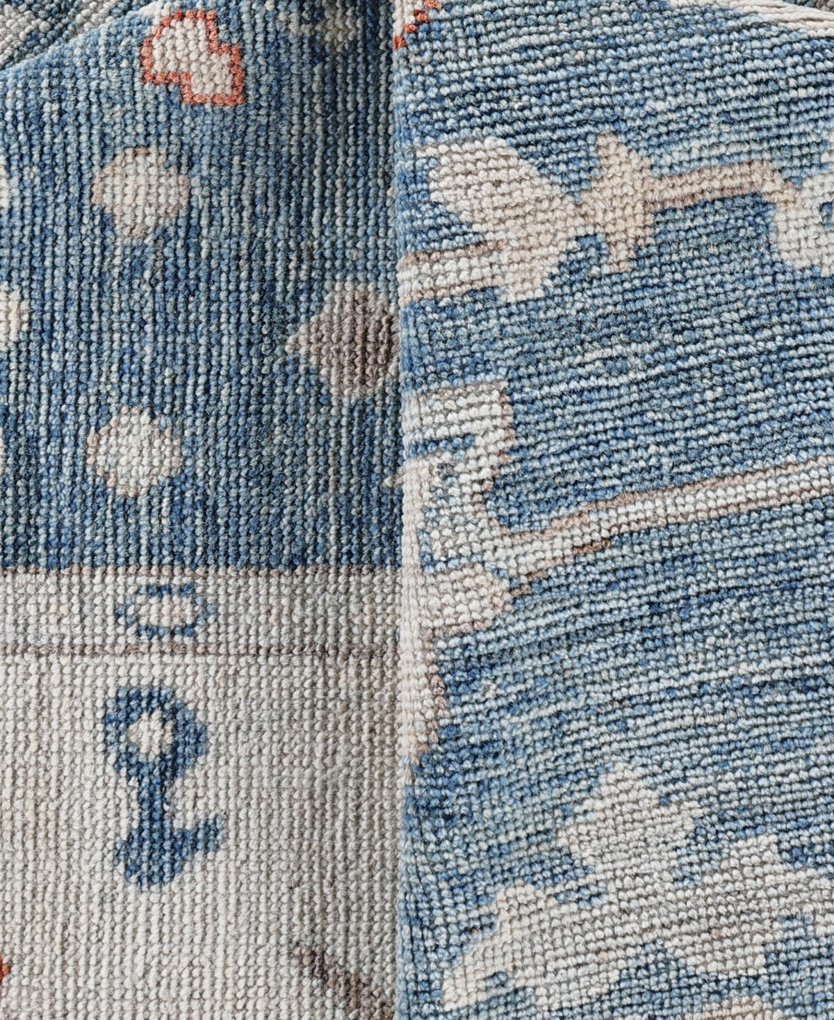 Adorn Hand Woven Rugs Colorful Oushak M0103-41 8'10"x12'1" Area Rug In Blue