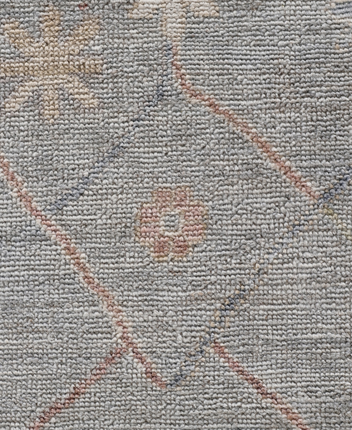 Adorn Hand Woven Rugs Colorful Oushak M0103-49 8'4"x9'11" Area Rug In Gray