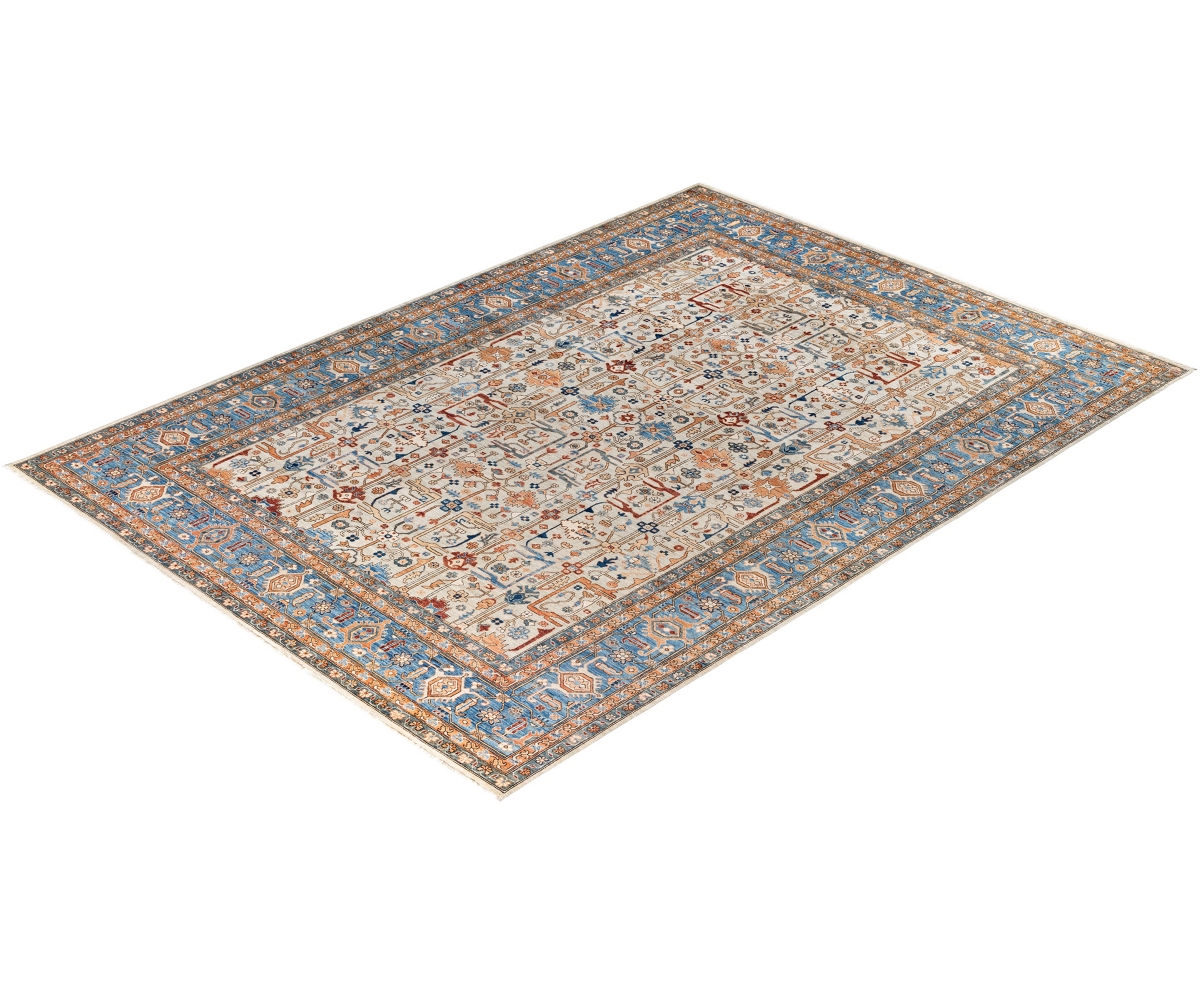 Adorn Hand Woven Rugs Serapi M0103-55 10'1"x13'9" Area Rug In Gray