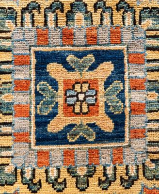 Adorn Hand Woven Rugs Serapi M0103 69 Rug Collection In Orange