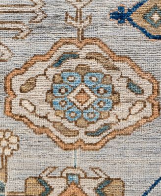 Adorn Hand Woven Rugs Serapi M0103 74 Rug Collection In Gray