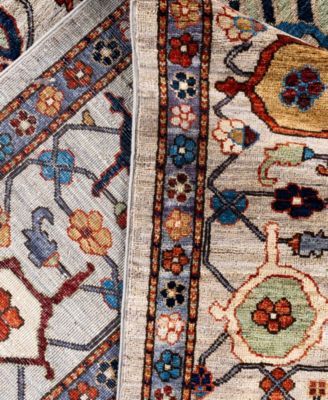 Adorn Hand Woven Rugs Serapi M0103 87 Rug Collection In Gray