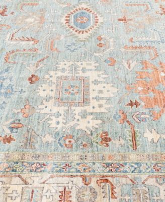 Adorn Hand Woven Rugs Serapi M0103 94 Rug Collection In Green