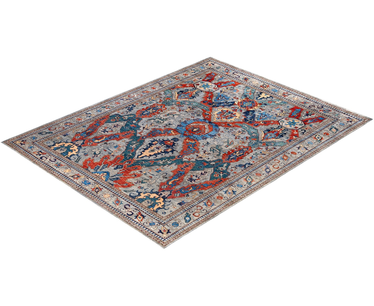 Adorn Hand Woven Rugs Serapi M0103-167 9'x11'7" Area Rug In Gray