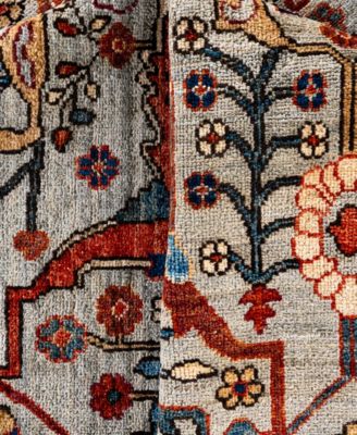Adorn Hand Woven Rugs Serapi M0103 177 Rug Collection In Gray