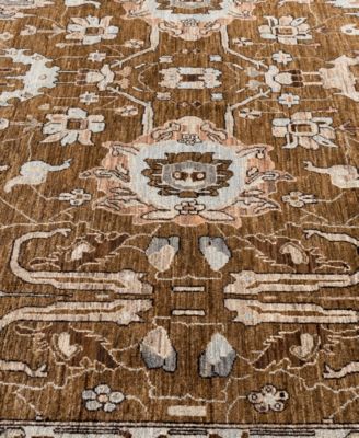 Adorn Hand Woven Rugs Serapi M0103 196 Rug Collection In Brown