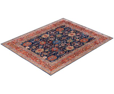 Adorn Hand Woven Rugs Serapi M0103 207 Rug Collection In Blue