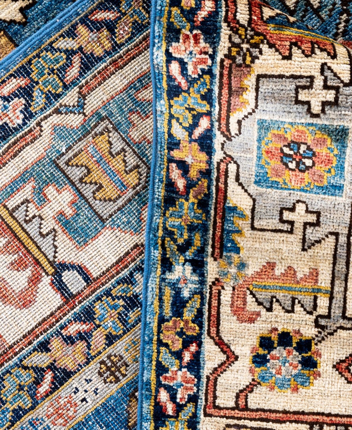 Adorn Hand Woven Rugs Serapi M0103-214 8'1"x9'9" Area Rug In Blue