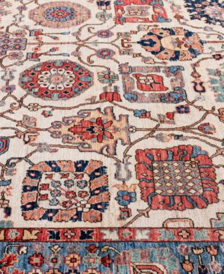 Adorn Hand Woven Rugs Serapi M0103 226 Rug Collection In White