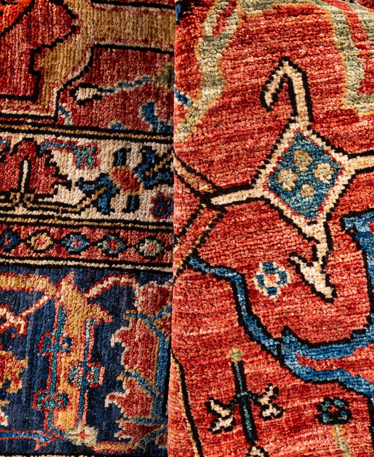 Adorn Hand Woven Rugs Serapi M0103-241 8'3"x10' Area Rug In Red