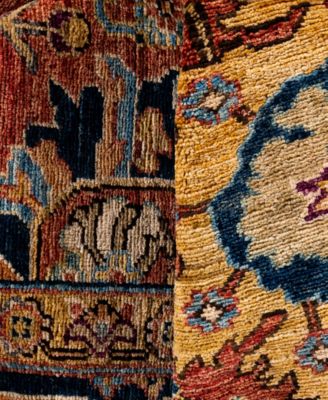 Adorn Hand Woven Rugs Serapi M0103 246 Rug Collection In Orange