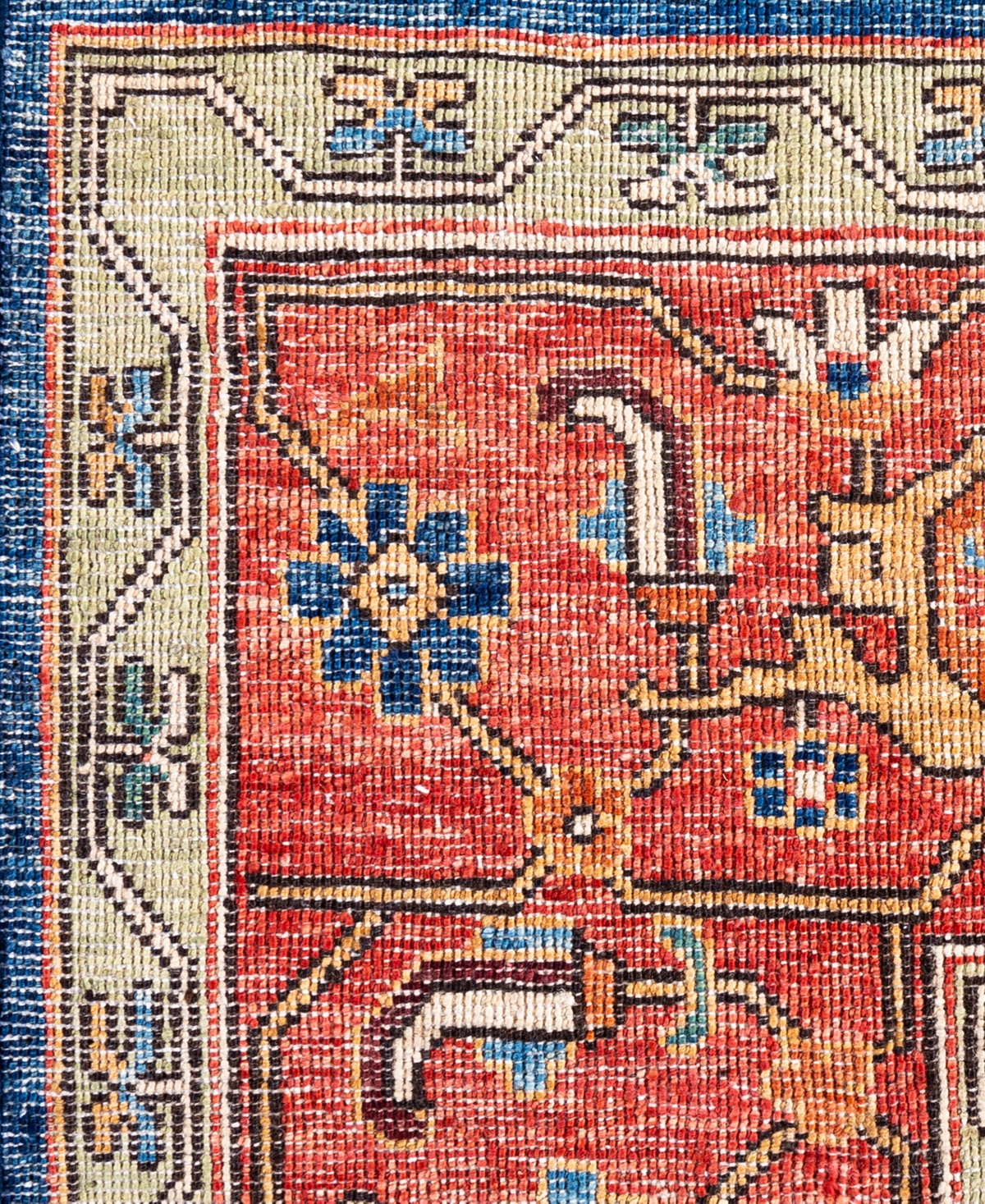 Adorn Hand Woven Rugs Serapi M0103-263 8'1"x10'3" Area Rug In Blue