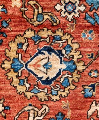 Adorn Hand Woven Rugs Serapi M0103 265 Rug Collection In Orange