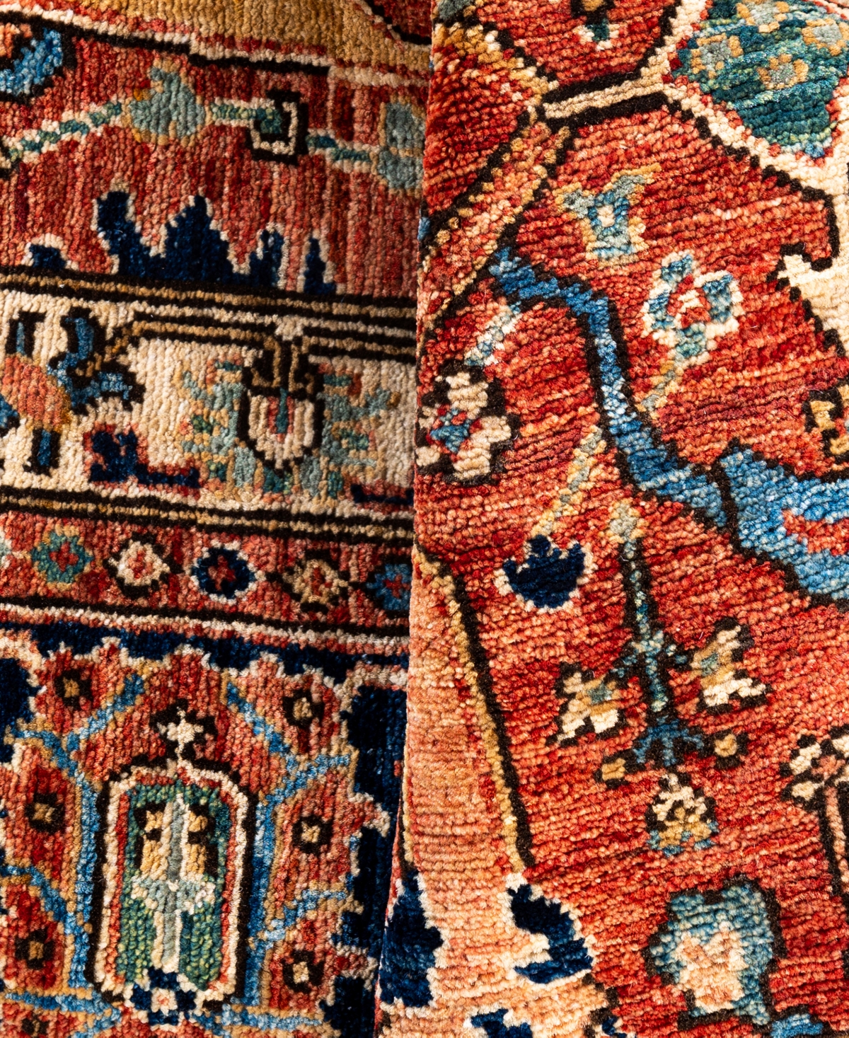 Adorn Hand Woven Rugs Serapi M0103-271 7'10"x9'9" Area Rug In Red