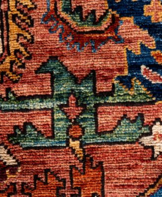 Adorn Hand Woven Rugs Serapi M0103 300 Rug Collection In Red